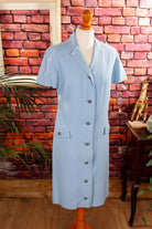 Kittelkleid taubenblau