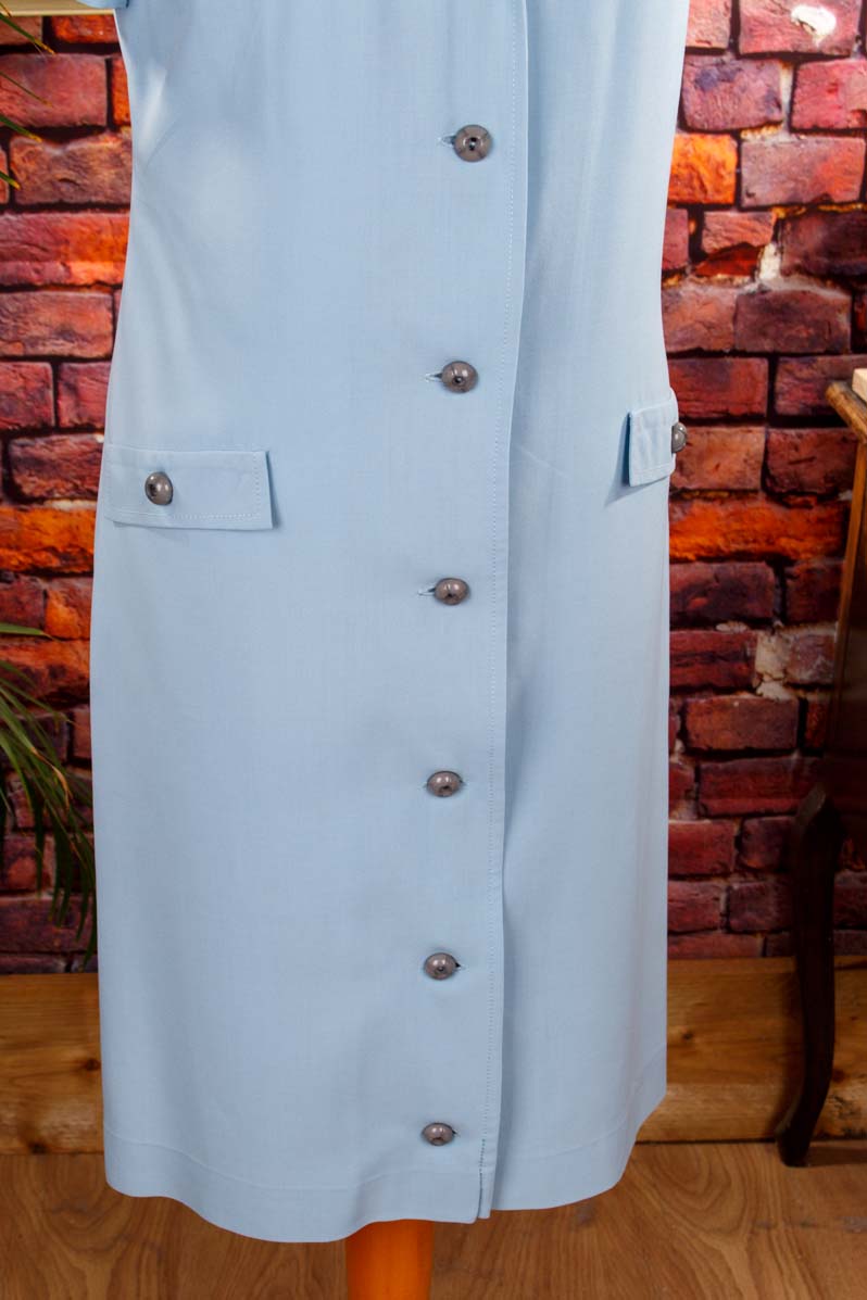 Kittelkleid taubenblau
