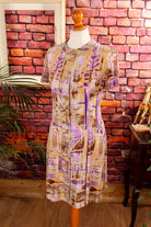 80s Sommerkleid bunt Muster