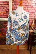 70s Langarm Shirt Strick bunt Muster