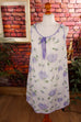 Vintage Nachtkleid flieder Blumen