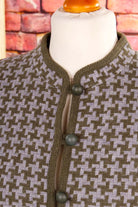 Wollmix Blazer Hahnentritt