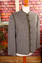 Wollmix Blazer Hahnentritt