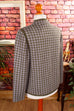 Wollmix Blazer Hahnentritt 70er 80er Frau grau grün M 40-42 Rockabilly Sekretärin vintageberlin.de