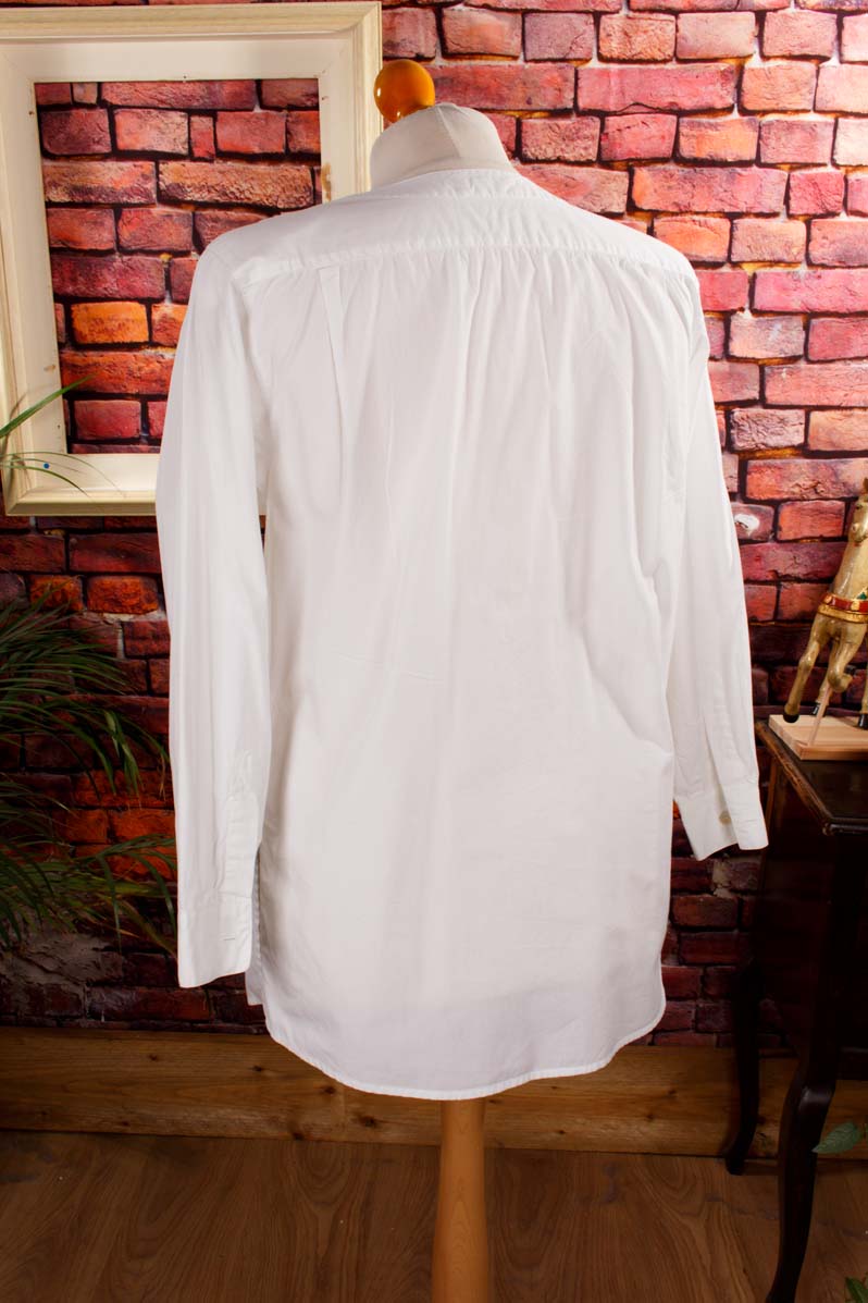Baumwollbluse weiß bestickt