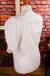 weiße Cottage Bluse Spitzenkragen Default Title 80er Boho Dirndl Frau Gothic Rockabilly S 36-38 Schlager Special weiß vintageberlin.de