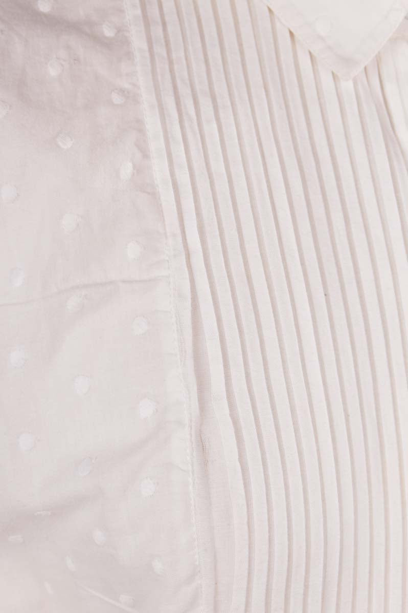 ESCADA Biesenbluse weiß bestickt