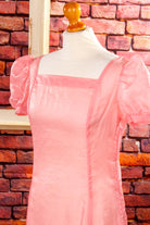 70s Kleid rosa Organza transparent