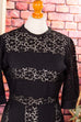 30er Jahre Wollkleid schwarz Spitze 30er 40er Boho Frau Gothic real-rockabilly Rockabilly S 36-38 schwarz Special vintageberlin.de