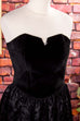 Sexy Minikleid schwarz Samt