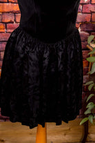 Sexy Minikleid schwarz Samt