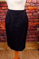 Vintage YSL Rock kurz schwarz Wolle