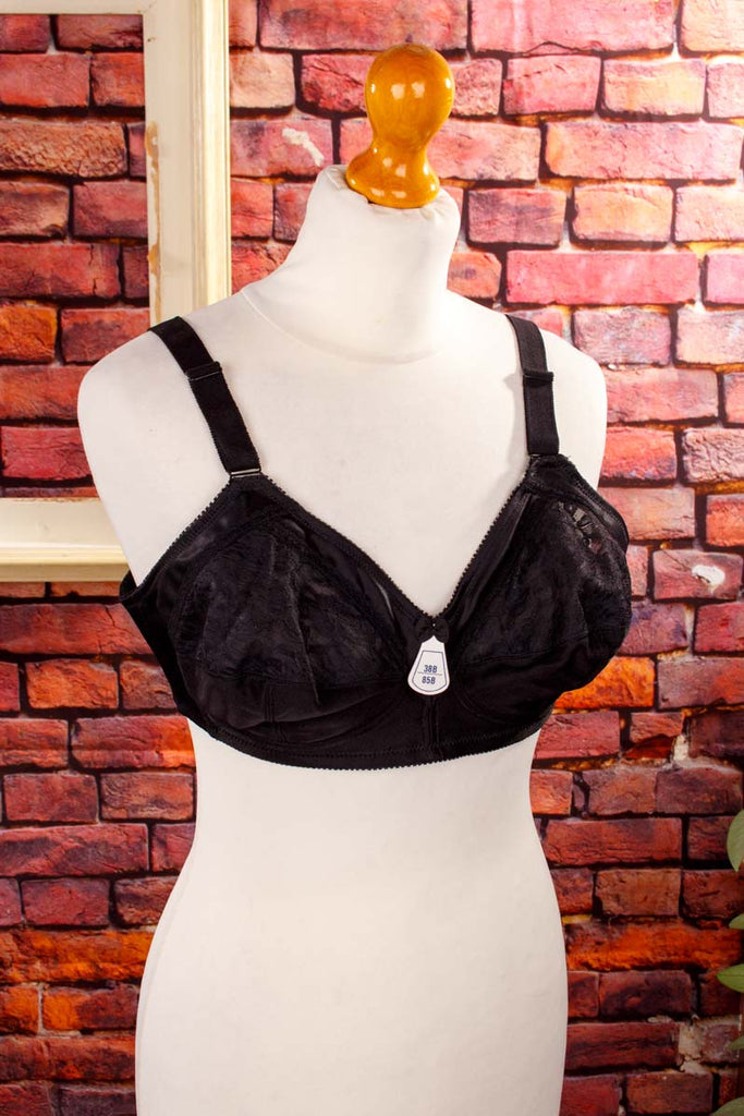 80s BH schwarz Spitze