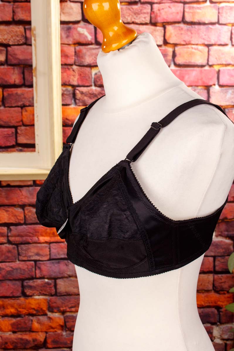 80s BH schwarz Spitze