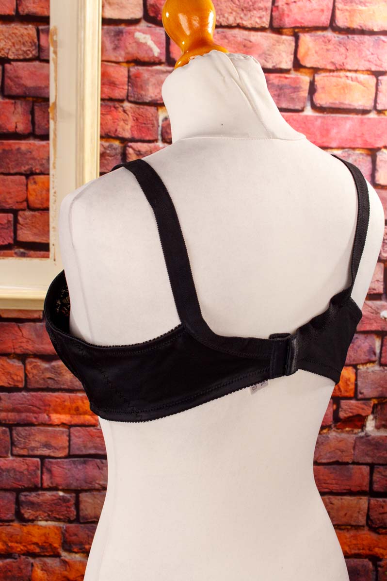 80s BH schwarz Spitze