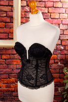 Gothic Spitzenkorsagen schwarz