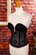 Gothic Spitzenkorsagen schwarz