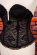 Gothic Spitzenkorsagen schwarz