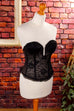Gothic Spitzenkorsagen schwarz
