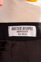 extravaganter Blazer schwarz Wollmix
