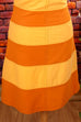 60s Disco Kleid orange Streifen
