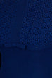 60s Wollkleid blau + Spitze