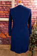 60s Wollkleid blau + Spitze