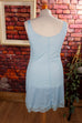 Unterkleid hellblau Spitze