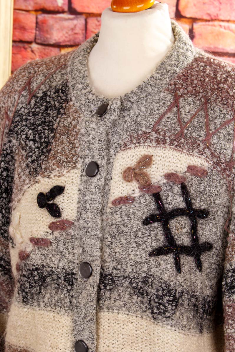 Mohair Strickjacke