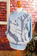 Strickjacke Wintermotiv Wollmix