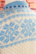 Norweger Strickjacke blau weiß