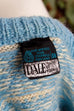 Norweger Strickjacke blau weiß