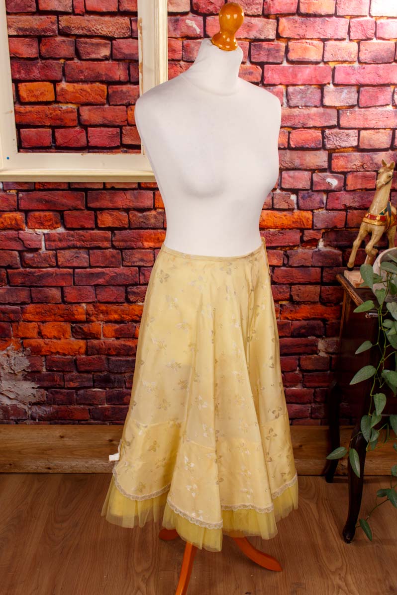 Vintage Petticoat gelb Tüll