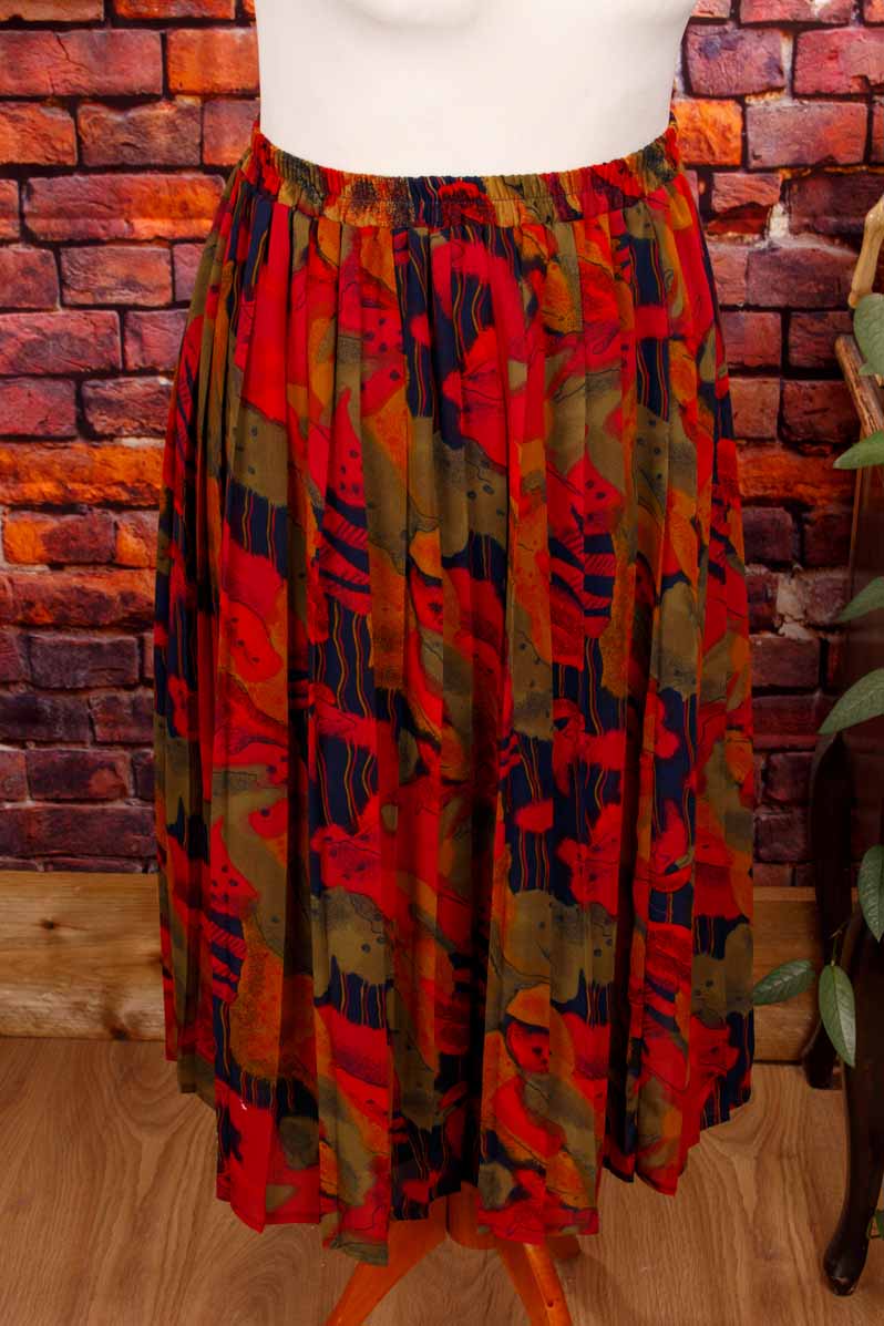 Vintage Plisseerock bunt