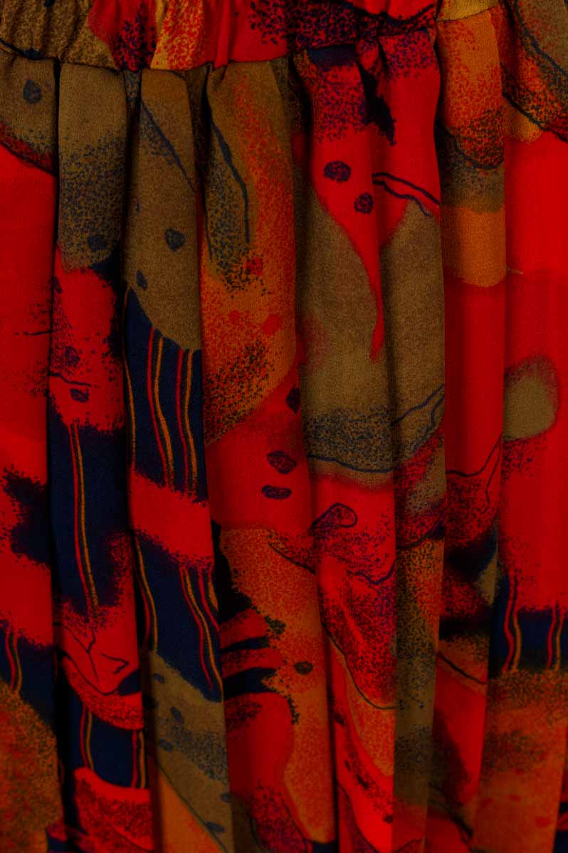 Vintage Plisseerock bunt