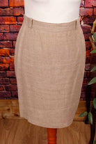 Bleistiftrock beige Leinen