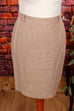 Bleistiftrock beige Leinen