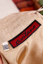 Bleistiftrock beige Leinen