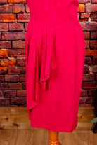 Vintage Sommerkleid pink Leinenmix