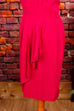 Vintage Sommerkleid pink Leinenmix