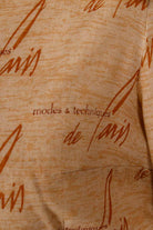 70er Hemdkleid beige Megakragen
