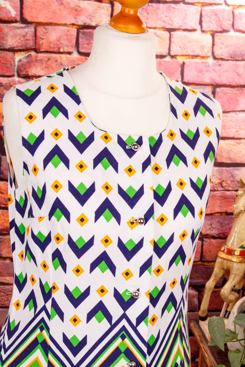 60s Kittelkleid Baumwolle
