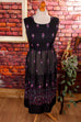 Boho Hippiekleid schwarz bestickt