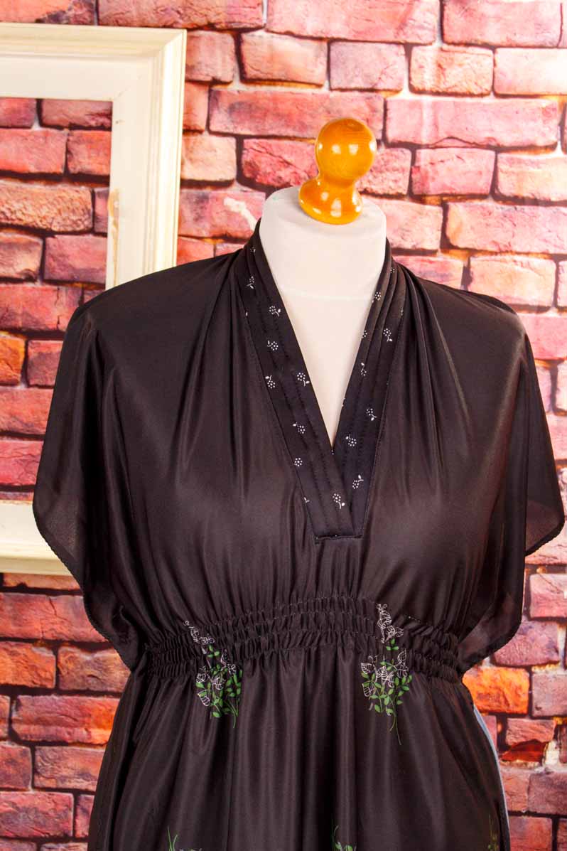 70er Boho Kaftan Hauskleid