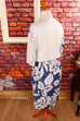 90s Sommerkleid blau Muster