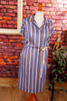 Hauskleid Streifenmuster