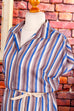 Hauskleid Streifenmuster