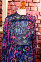 Vintage Abendkleid psychedelisch