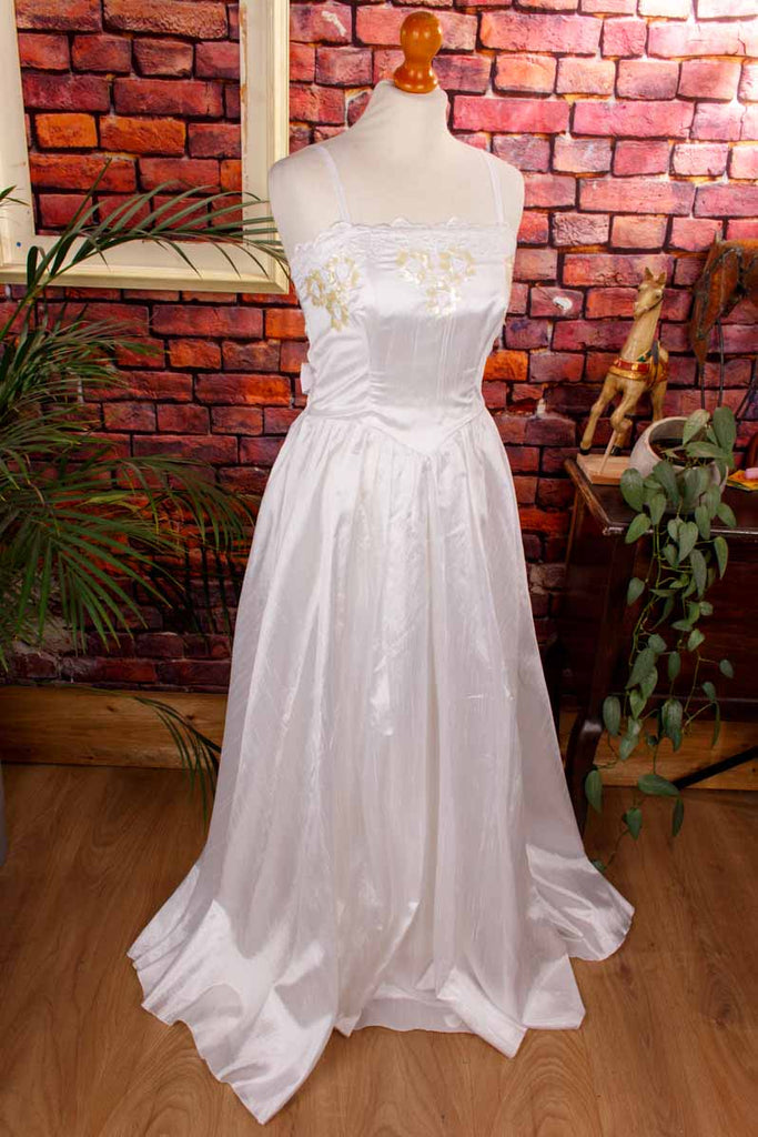 Vintage Brautkleid weiß elegant