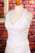 Neckholder Brautkleid weiß